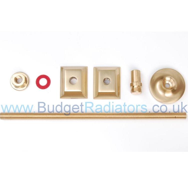 Cast Iron Radiator Luxury Wall Stay - Brass